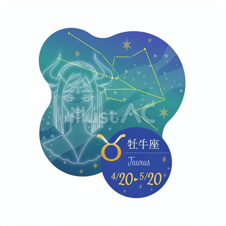 牡牛座 牡牛座,星座,占星術のイラスト素材