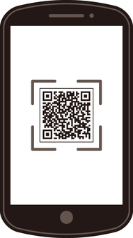 スマホでQRコード読み込み スマホ,qrコード,二次元コード,qr,コードのイラスト素材