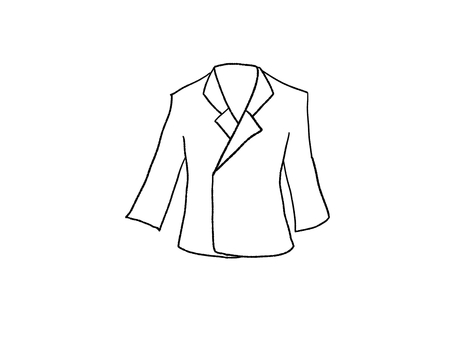 医療用白衣 白衣,上着,医療用白衣,医療服,作業着,医師,看護師,薬剤師,歯科医師,介護士のイラスト素材