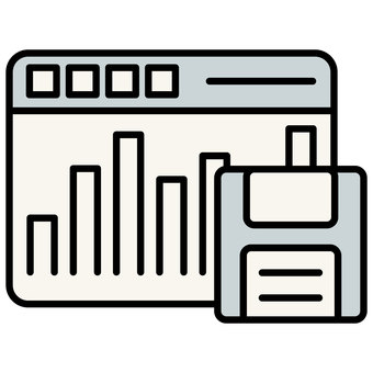 Illustration, graph, hard, floppy, 