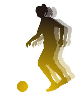 女子サッカーシルエット 女子サッカーシルエット 女,かわいい,スポーツのイラスト素材