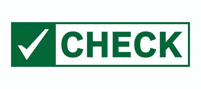 CHECKのアイコン 緑 check,チェック,注目,アイコン,ラベル,要点,テキスト,教科書,確認,参考書のイラスト素材