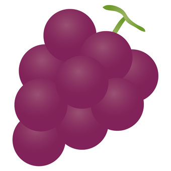 Illustration, grape, gigantic peak, fruit, 