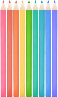 Illustration, colored pencil, ironing pine, stationery, 