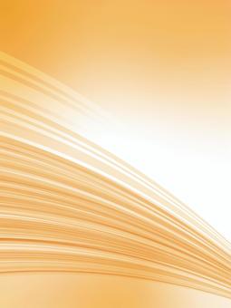 爽やかな色合いのオレンジ色ウェーブ背景 背景,波,抽象的,オレンジ,光,ウェーブ,曲線,グラデーション,海,空のイラスト素材