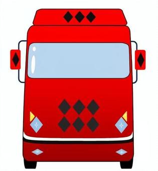 トラック40 車,トラック,正面,物流,運輸,運送,ロジスティクス,貨物,輸送,流通のイラスト素材