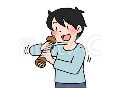ペッパーミルを使う人