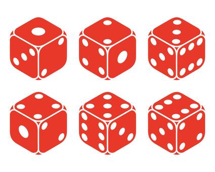 サイコロのアイコンセット サイコロ,賭け事,ゲーム,賭博,サイ,博打,1,2,3,4のイラスト素材