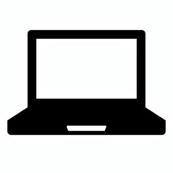 シンプルなノートパソコンのアイコン白黒 シンプルなノートパソコンのアイコン白黒 パソコン,ノートpc,pc,ノートパソコン,アイコン,モノクロ,背景透過,ベクター,シンプル,イラストのイラスト素材