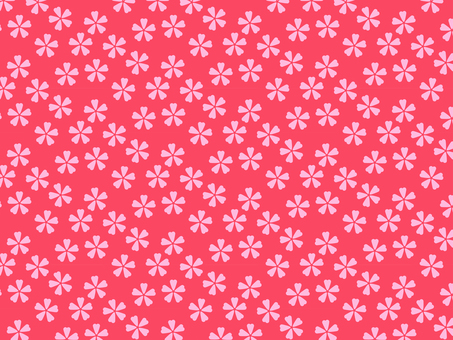 和柄　小花柄（赤） 花柄,小花,桜,和風,和柄,日本,背景,壁紙,ラッピング,包装のイラスト素材