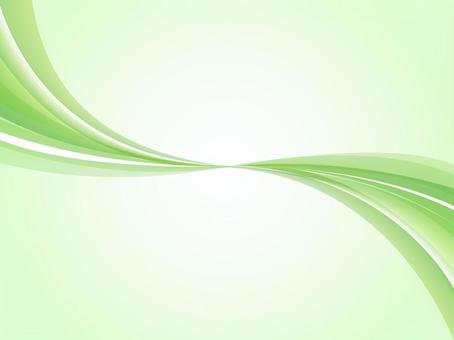 Illustration, green, gradation, wave, 