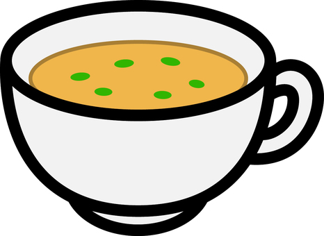 Illustration, corn soup, simple, cream, 