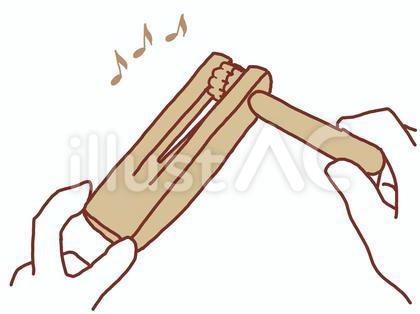 ラチェットという打楽器のイラスト