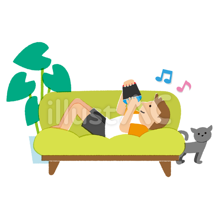 ゲームをする男性 ゲーム,テレビゲーム,遊びのイラスト素材