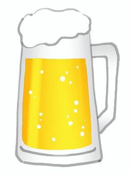 ビールジョッキ ビール,ジョッキ,とりあえず,麦酒,冷えてるのイラスト素材