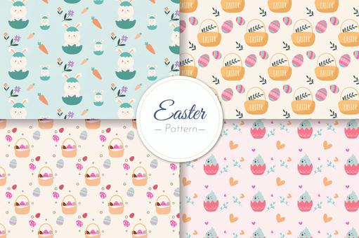 Illustration, paskah, a pola, telur paskah, 