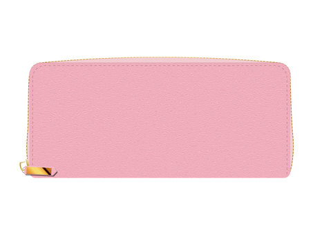 Illustration, long money cloth, pink, wallet, 