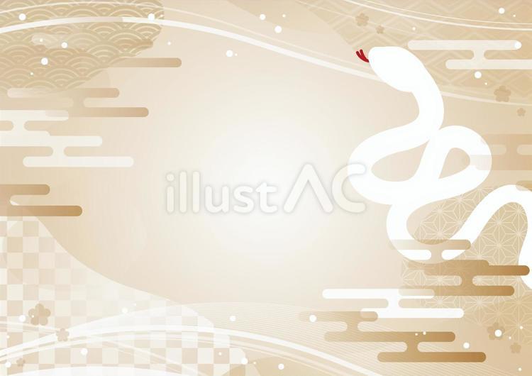 Free Vectors | Japanese-style background material for the year of the snake