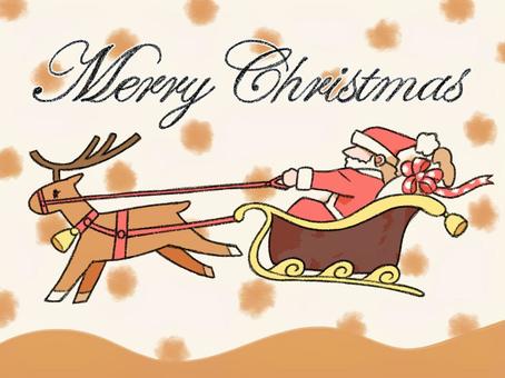 Illustration, christmas, handwriting, santa, 