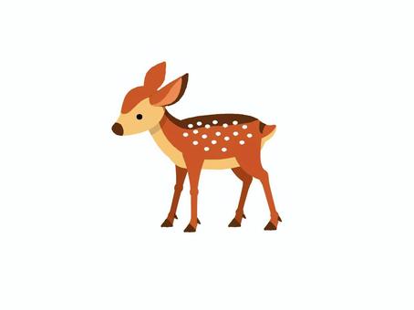子鹿 子鹿 鹿,バンビ,公園,山,森,子供,猟,ベクター,イラスト,かわいいのイラスト素材