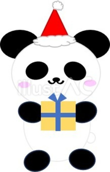 クリスマスパンダ(プレゼント)