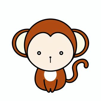 かわいい干支アイコン（さる）