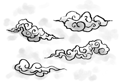 He Fengyun, japanese style, cloud, with, JPG