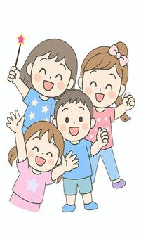 友達とパーティー