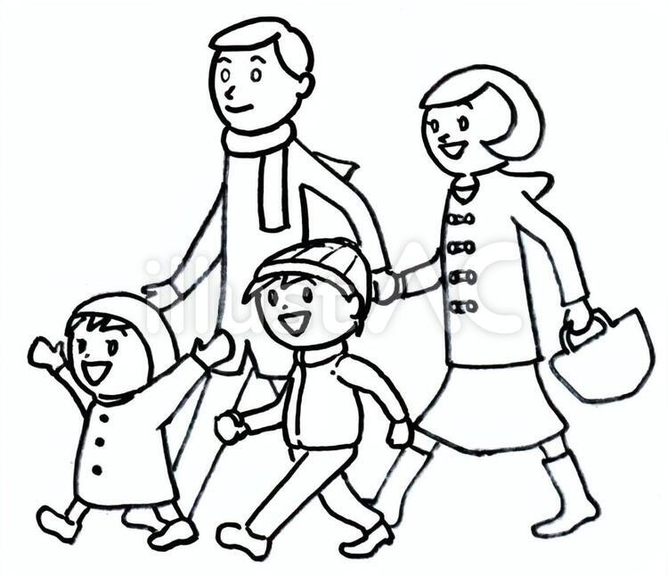 家族 家族,大人,子どものイラスト素材