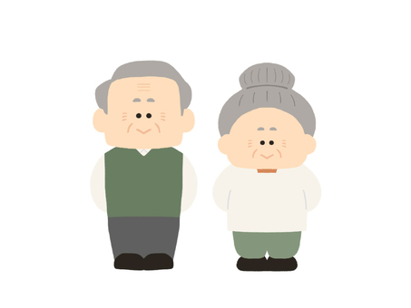 Cute old couple, JPG and PNG Cute old couple, grandmother, female, couple, JPG and PNG