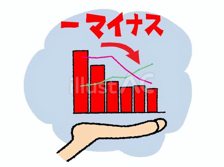 下がるグラフ 下がるグラフ グラフ,下がる,低下のイラスト素材