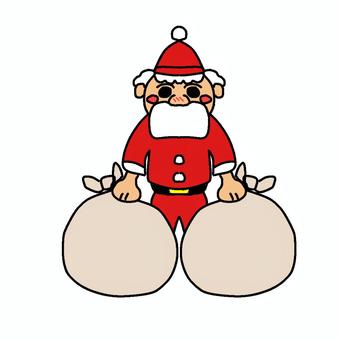 サンタさん サンタさん サンタクロース,クリスマス,冬のイラスト素材