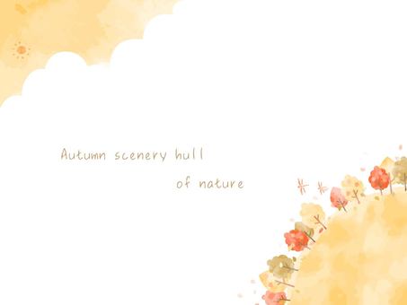 Autumn heartwarming trees landscape illustration, JPG, PNG and AI Autumn heartwarming trees landscape illustration, , JPG, PNG and AI