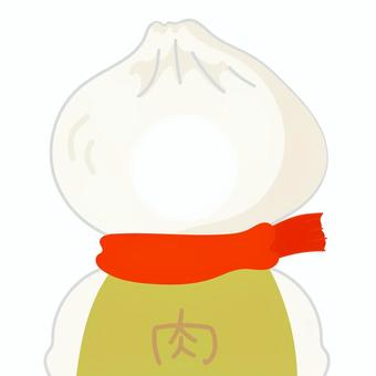 肉まんの顔はめパネル 顔,顔はめ,パネル,顔はめパネル,肉まん,肉,キャラクター,オリジナル,ベクターのイラスト素材