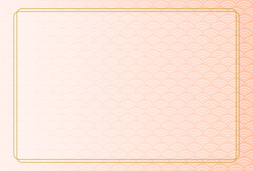 和風背景のシンプルな年賀状テンプレート 和風背景,和柄背景,シンプル,年賀状背景,和風素材,和風フレーム,和柄フレーム,青海波,年賀状,年賀状素材のイラスト素材