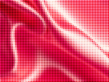 レッドとブラックのハーフトーン壁紙素材画 ハーフトーン,赤色,黒色,白色,背景,壁紙,スクリーントーン,斑模様,ドット,柄のイラスト素材