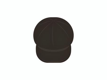 シンプルな黒の帽子 帽子,キャップ,ファッション,衣料品,衣類,洋服,素材,アイコン,黒,無地のイラスト素材