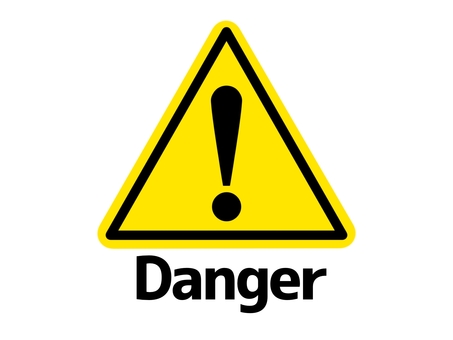危険マーク（英訳） 注意,禁止,警告,注意喚起,マーク,アイコン,標識,目印,看板,シンプルのイラスト素材