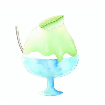 Melon shaved ice, JPG and PNG Melon shaved ice, shaved ice, melon, ice, JPG and PNG