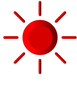 ３D文字記号赤太陽 太陽,記号,立体,3d,赤,デザイン,アイコン,装飾のイラスト素材