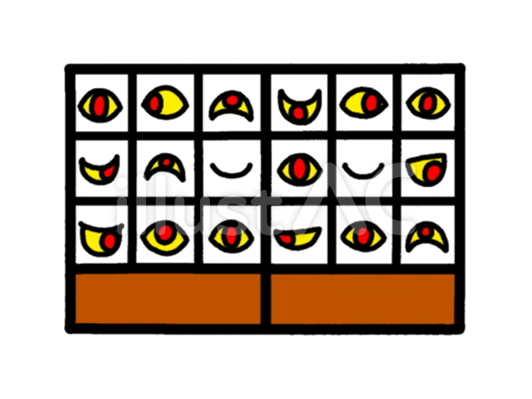 目目連 障子,妖怪,日本妖怪のイラスト素材
