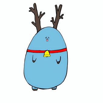 泣き顔のトナカイ トナカイ,泣き顔,動物のイラスト素材