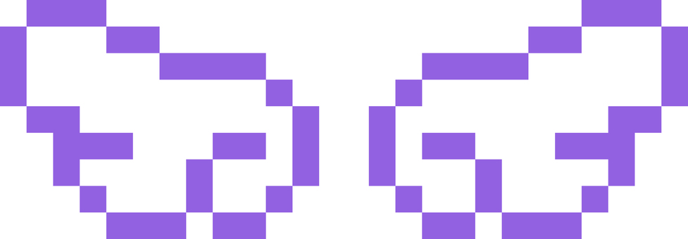 ドット絵の天使の羽根 天使の羽根,天使,羽,翼,ゆめかわいい,かわいい,ポップ,ファンシー,ファンタジー,メルヘンのイラスト素材