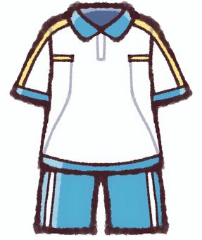 ユニフォーム ユニフォーム,スポーツウェア,体操着,スポーツ,体育,部活,部活動,手書き,可愛い,シンプルのイラスト素材
