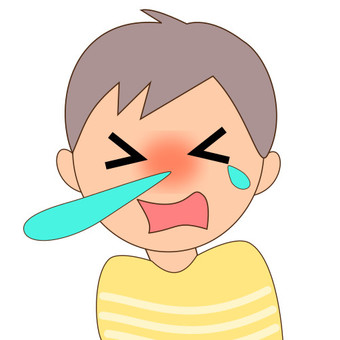 Illustration, sneeze, runny nose, cold, 