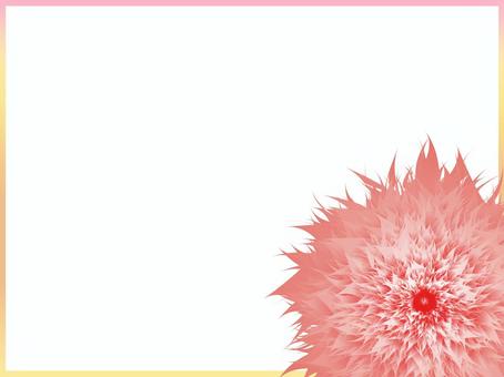 Flower frame with one point_03, flower, one point, real, JPG and PNG