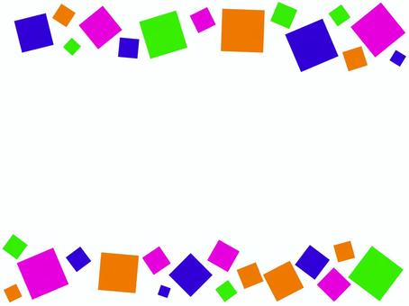 vivid color square frame, frame, vivid color, rectangle, JPG and PNG