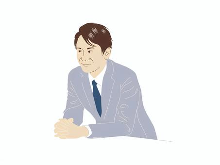 ビジネスマン1 ビジネスマン1 ビジネス,男性,オフィスのイラスト素材
