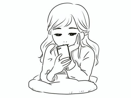 Relax smartphone 2 monochrome, JPG and PNG Relax smartphone 2 monochrome, relax, smartphone, to relax, JPG and PNG