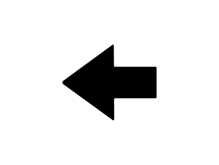 左向き黒矢印透過 矢印,左,アイコン,黒,透過,マーク,記号,シンプル,フラット,ナビのイラスト素材